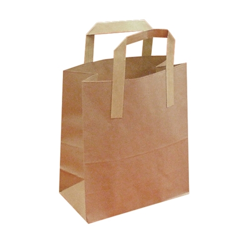 Brown Kraft Large SOS Carrier Bag 25 x 14 x 30cm